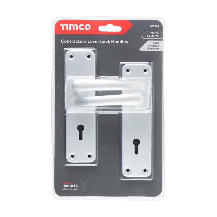 Contractors Lever Lock Handles - Internal & External